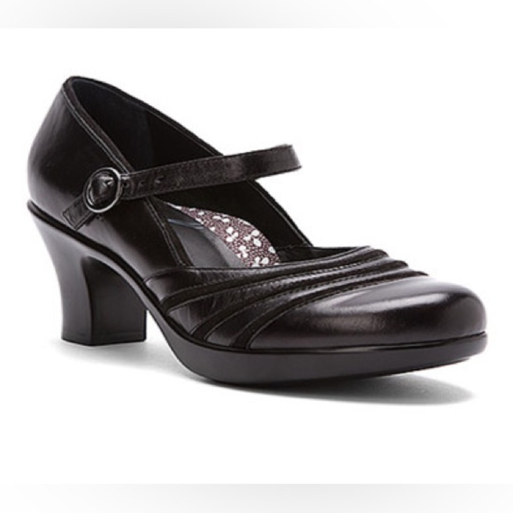 DANSKO Becky brown leather 3" heels mary jane pumps size 38